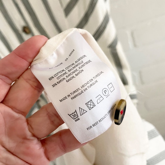 Anthropologie x Maeve Taylor Swift Engagement dress inspired Cotton Stripes 12 - Picture 12 of 16